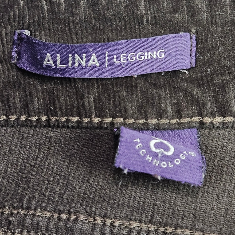 NYDJ Pants Womens Size 4 Alina Legging Lift Tuck Stretch Brown Corduroy - Picture 10 of 10